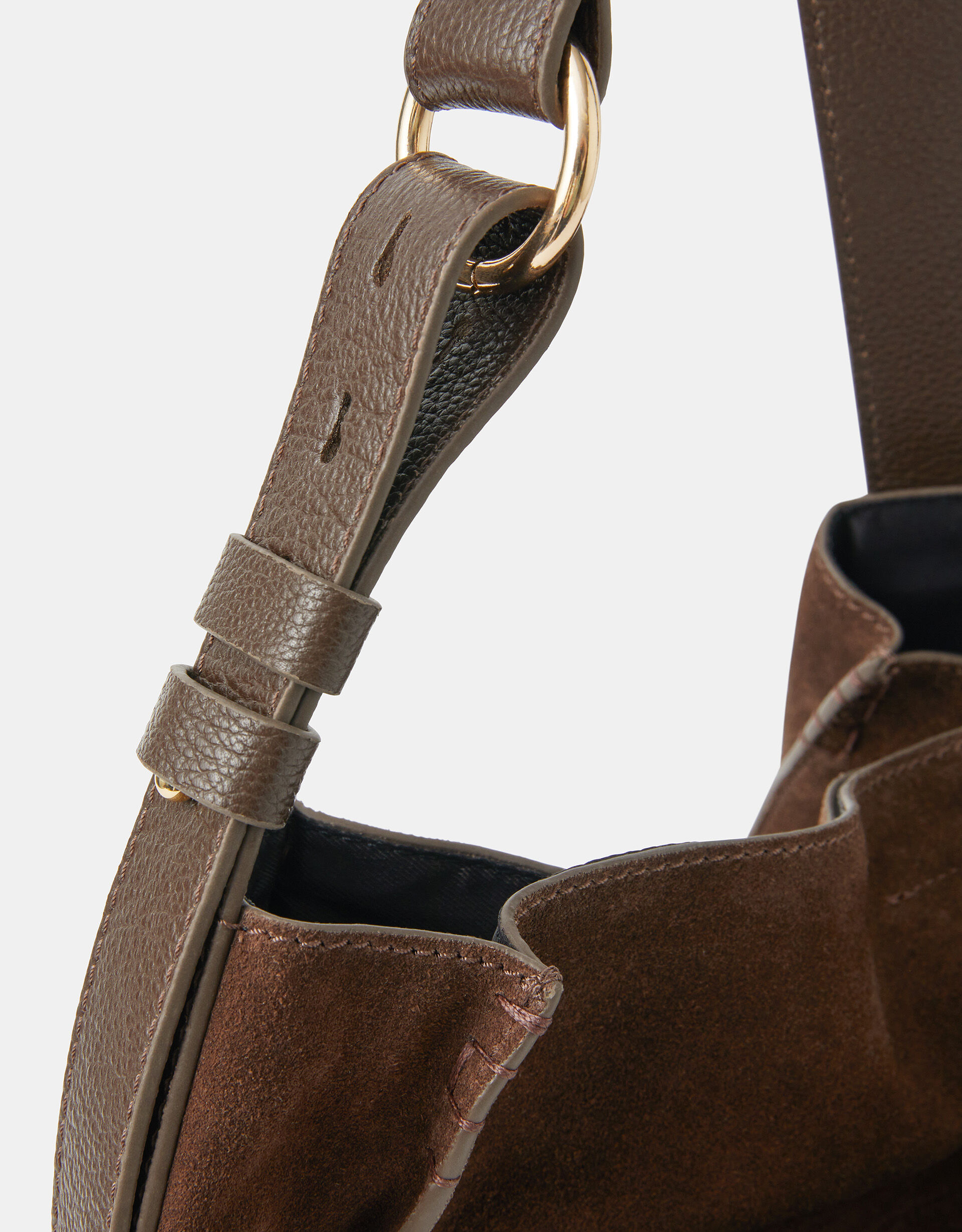 Large Pocket Suede Shoulder Bag | Leather Bags | Accessorize Global