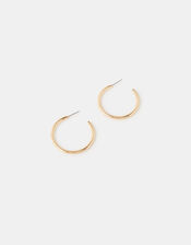 Medium Tube Hoops, Gold (GOLD), large