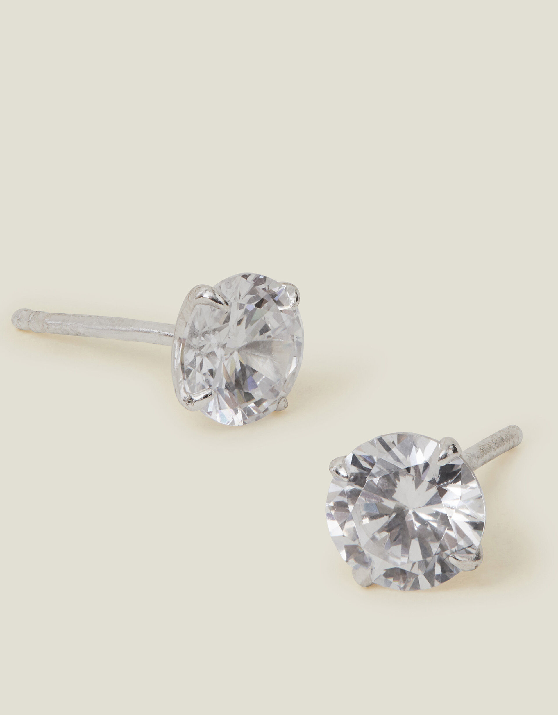 Silver diamante studs clearance