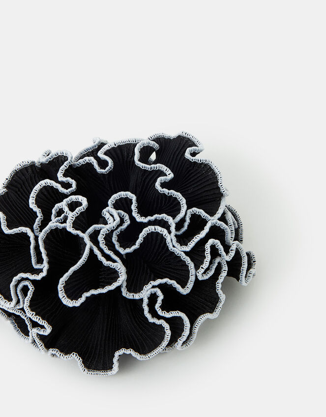 Oversized Pleated Hair Scrunchie, , large