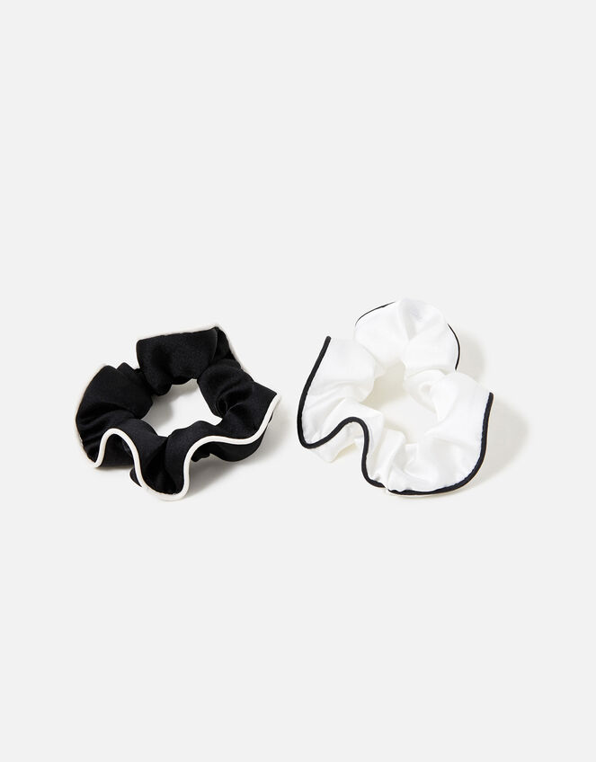 Satin Piping Scrunchies, , large