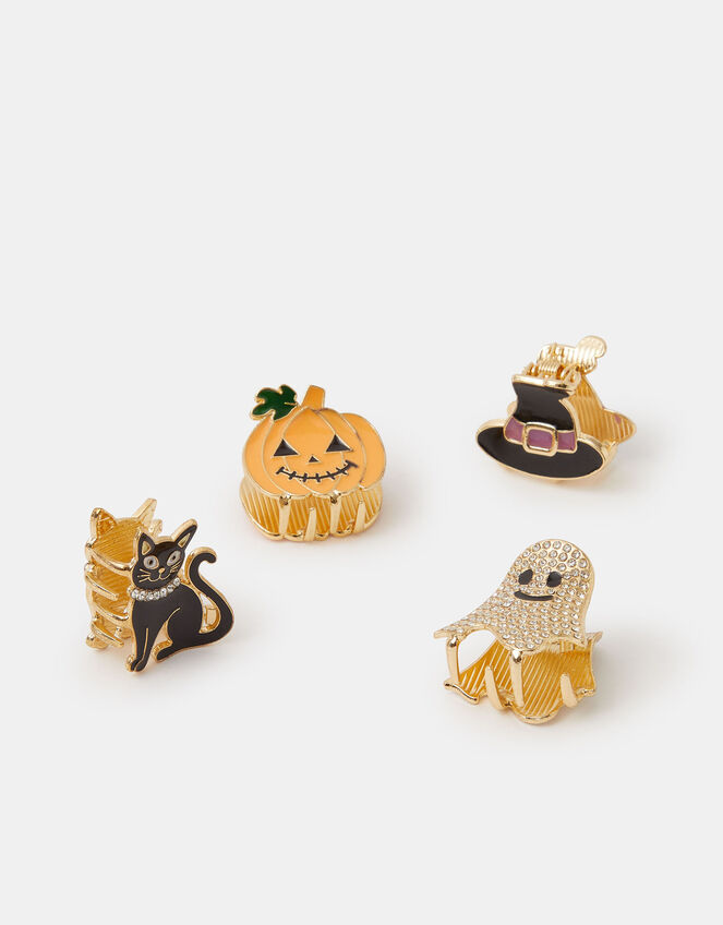 4-Pack Mini Halloween Metal Claw Clips, , large