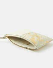 Carmela Leather and Suede Pouch Bag, , large