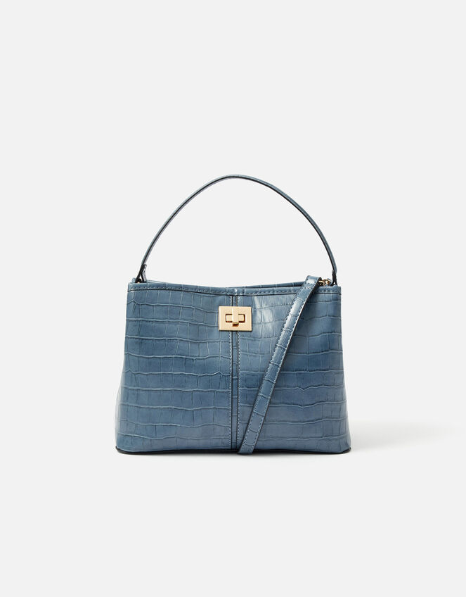 Rosie Handheld Bag, Blue (BLUE), large