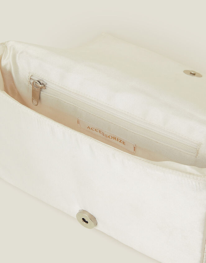 Bridal Pearl Bow Clutch Bag, , large