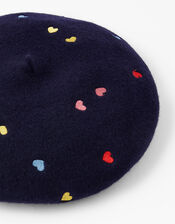 Mini Rainbow Heart Beret, , large