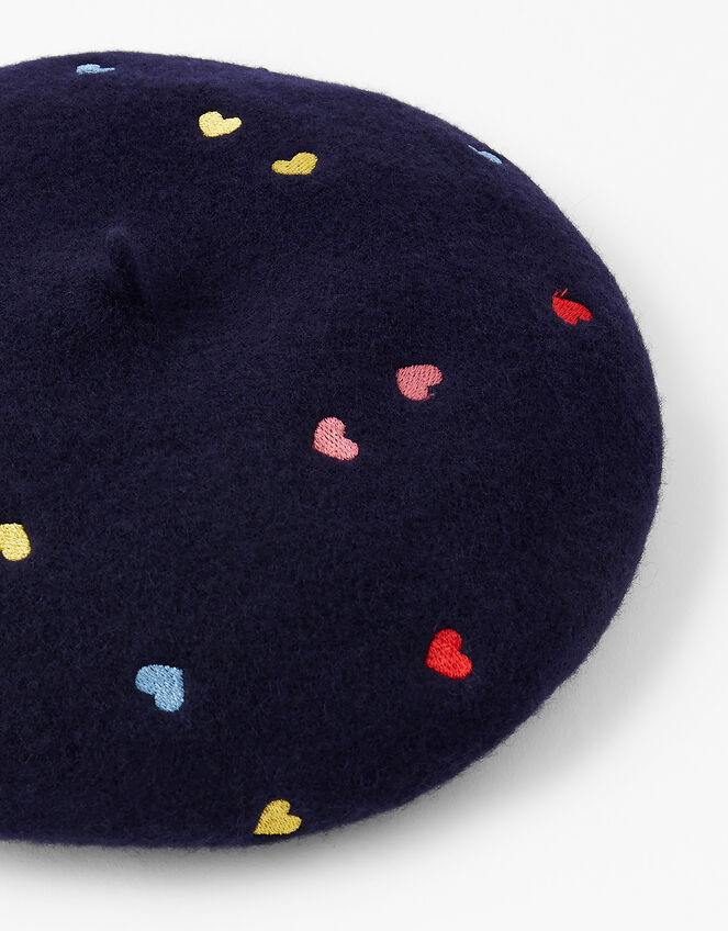 Mini Rainbow Heart Beret, , large