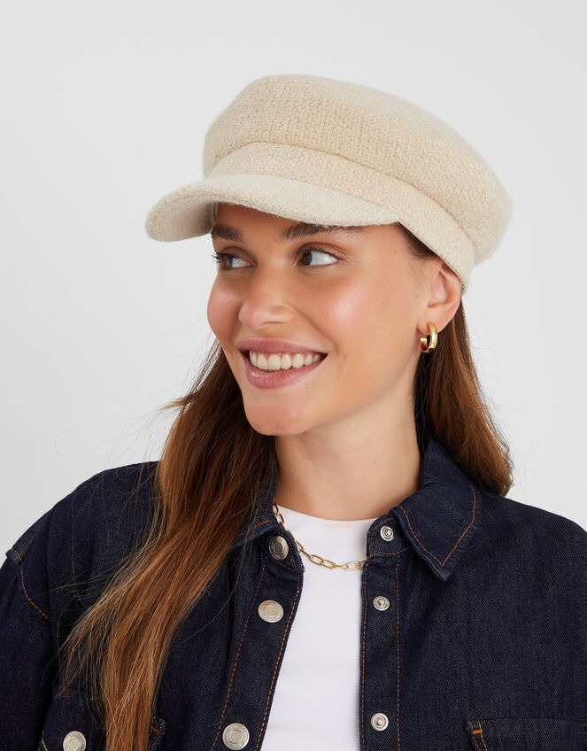 Textured Baker Boy Hat, , large