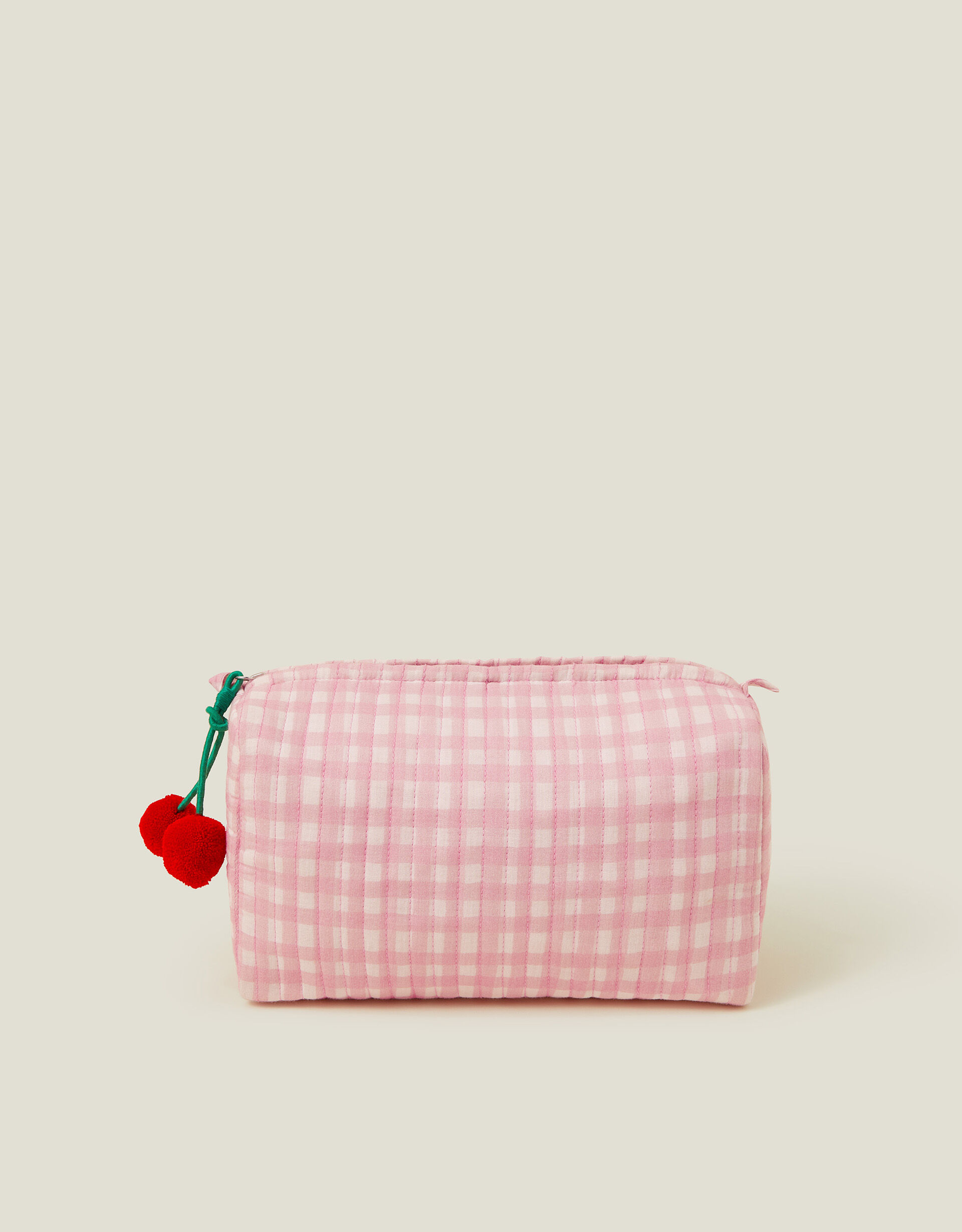 Gingham Cherry Wash Bag