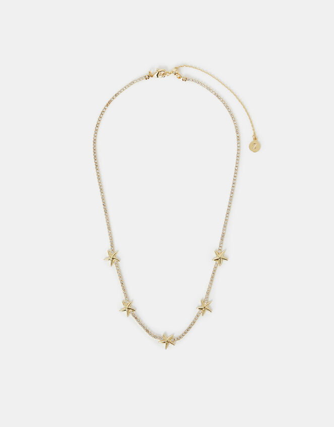 14ct Gold-Plated Starfish Necklace, , large