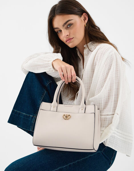Double Heart Crossbody Handbag, , large