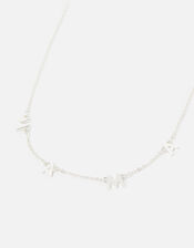 Mama Pendant Necklace, Silver (SILVER), large