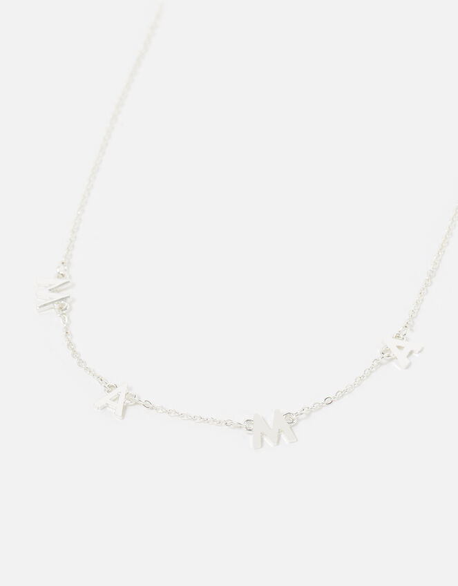 Mama Pendant Necklace, Silver (SILVER), large