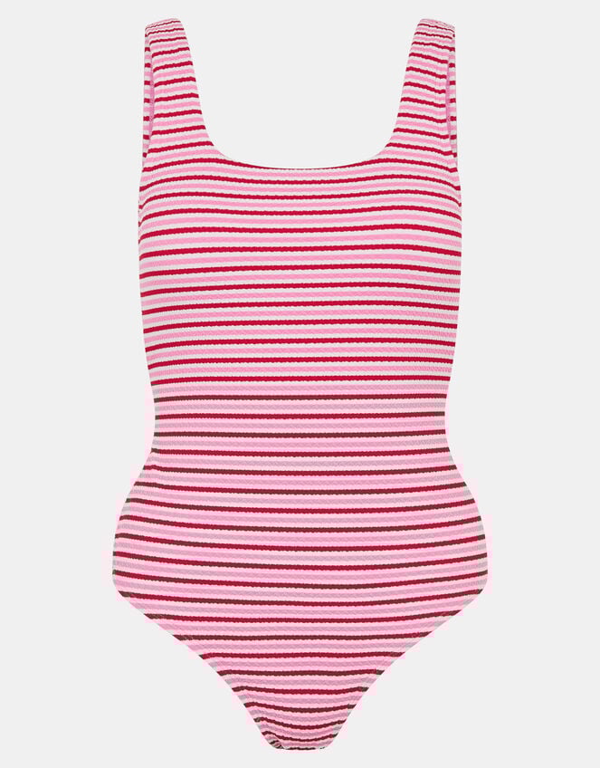 Stripe Crinkle Textured Swimsuit, Multi (BRIGHTS MULTI), large