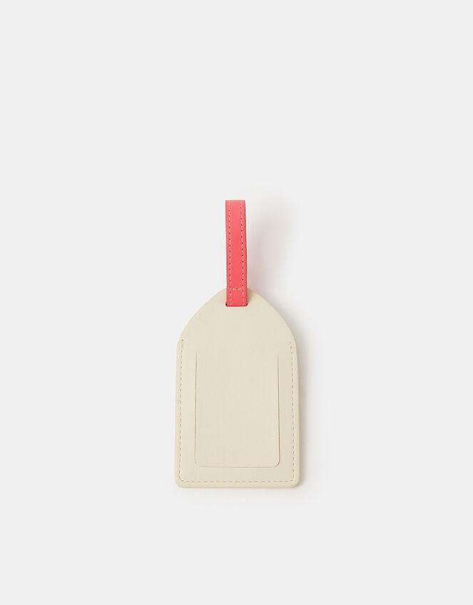 Floral Embroidered Luggage Tag, , large