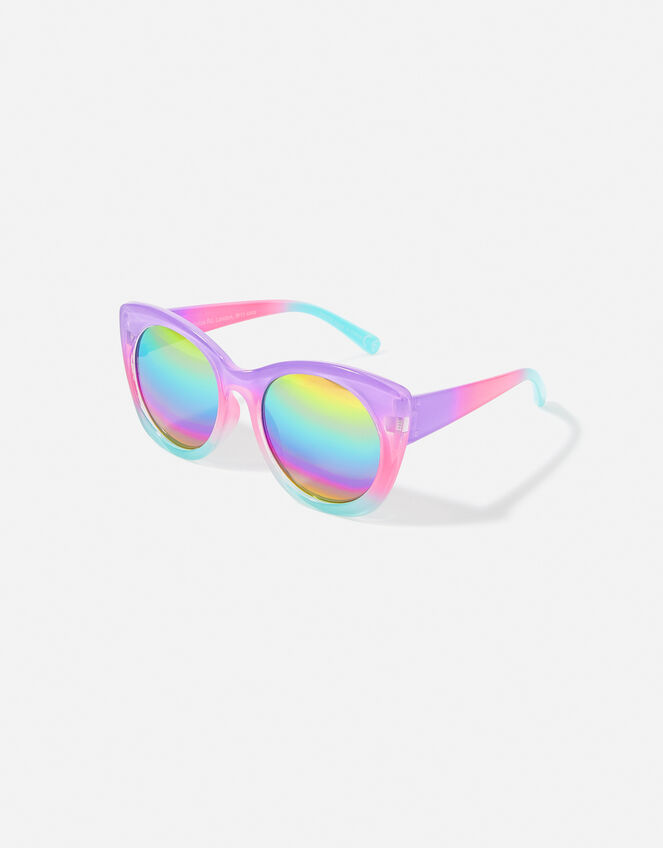 Girls Rainbow Ombre Sunglasses, , large