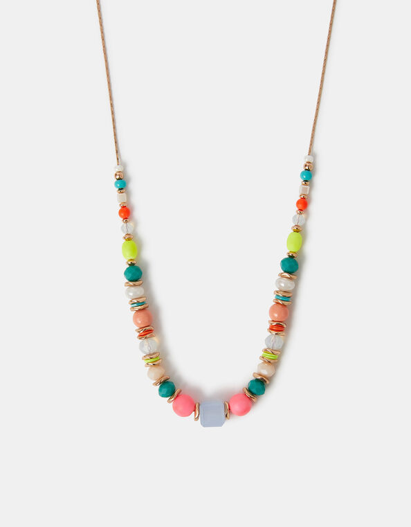 Half Beaded Necklace, , large