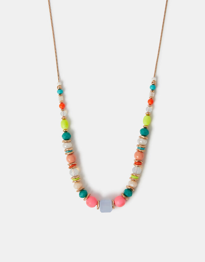 Half Beaded Necklace, , large