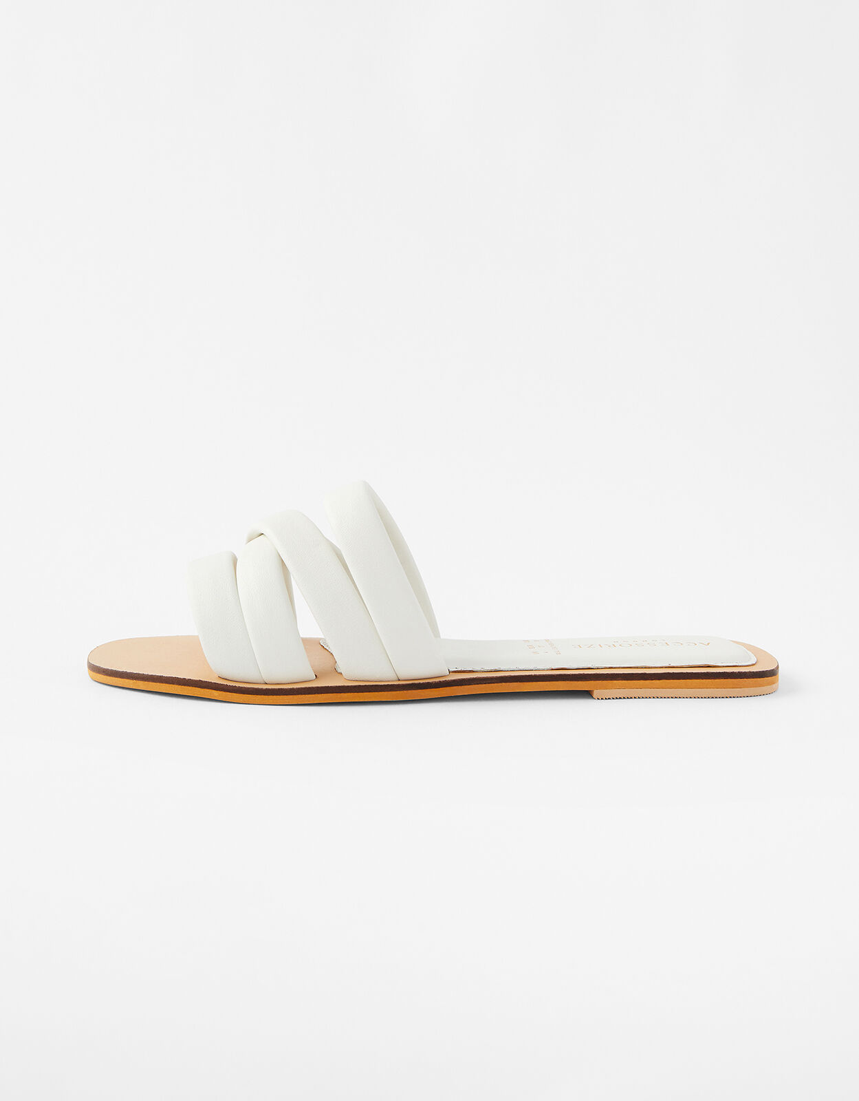 white leather sliders womens