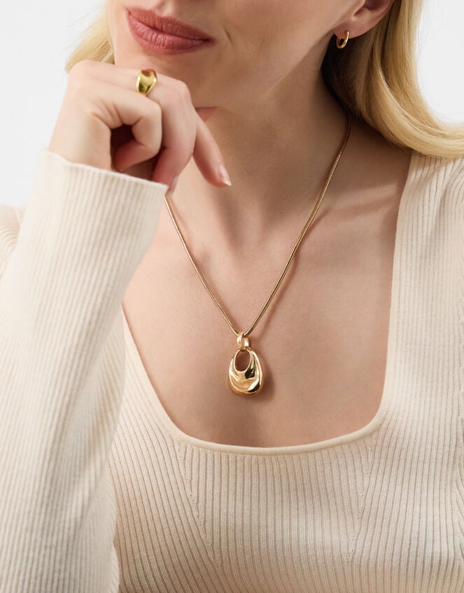 Organic Pendant Necklace, , large