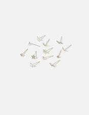 Star, Moon and Lightning Stud Earring Multipack, , large