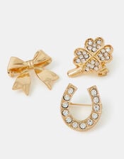3-Pack Lucky Brooches, , large