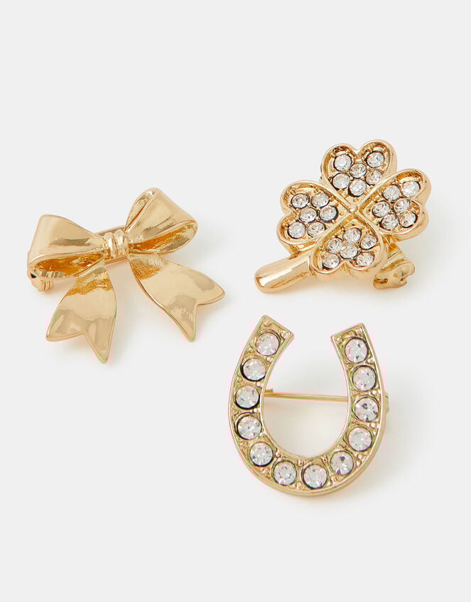 3-Pack Lucky Brooches, , large