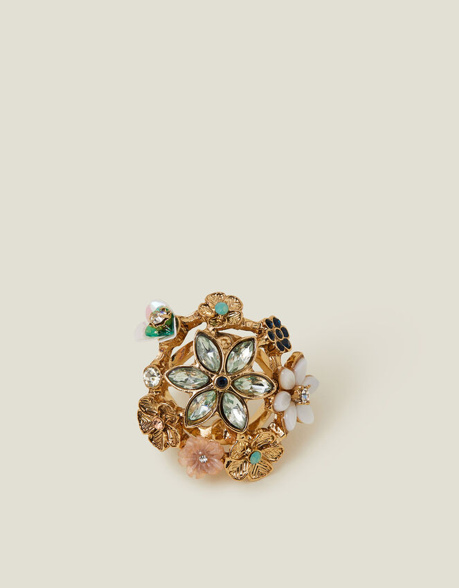 Floral Bouquet Ring , Multi (PASTEL MULTI), large