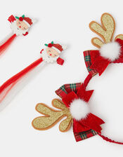 Fake Hair Clip & Hairband Christmas Bundle, , large