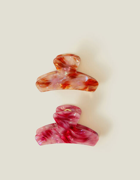 2-Pack Marble Resin Claw Clips, , large