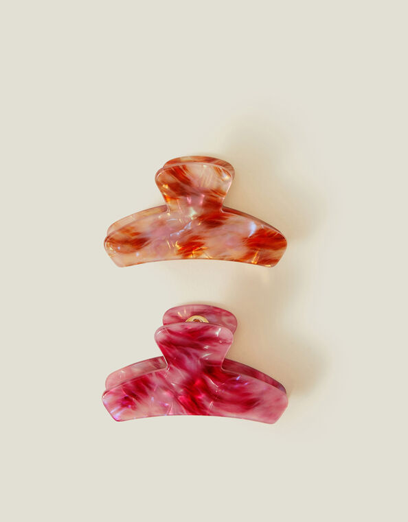 2-Pack Marble Resin Claw Clips, , large