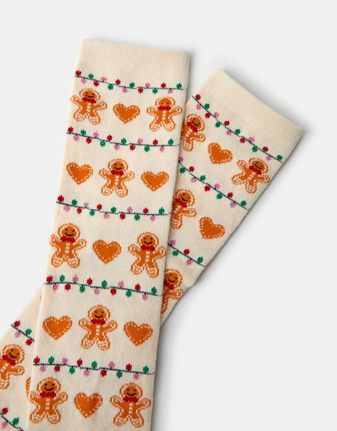 Christmas Gingerbread Man Socks, , large