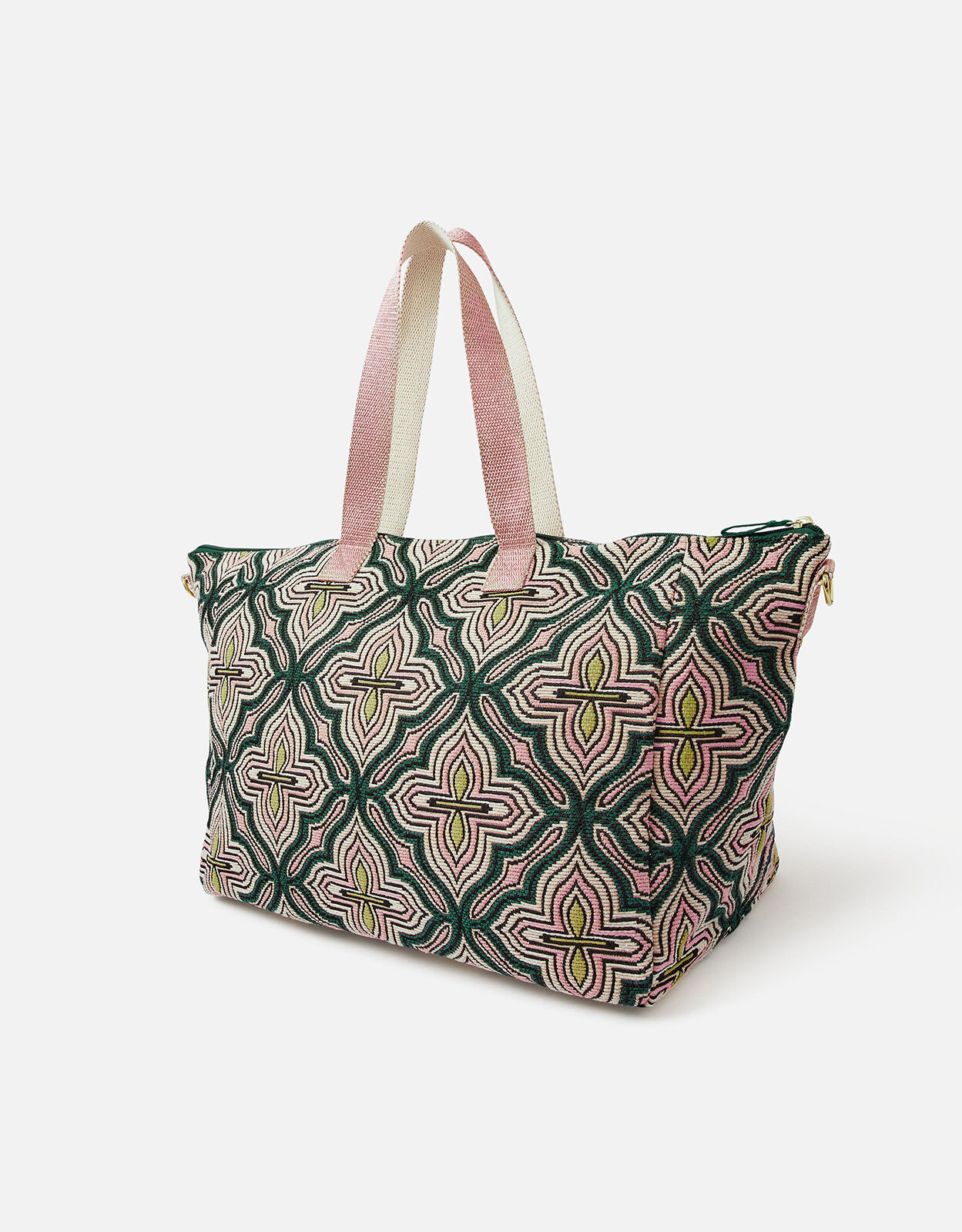 Tile Print Weekender Bag