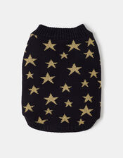 Starry Night Dog Jumper, Blue (NAVY), large
