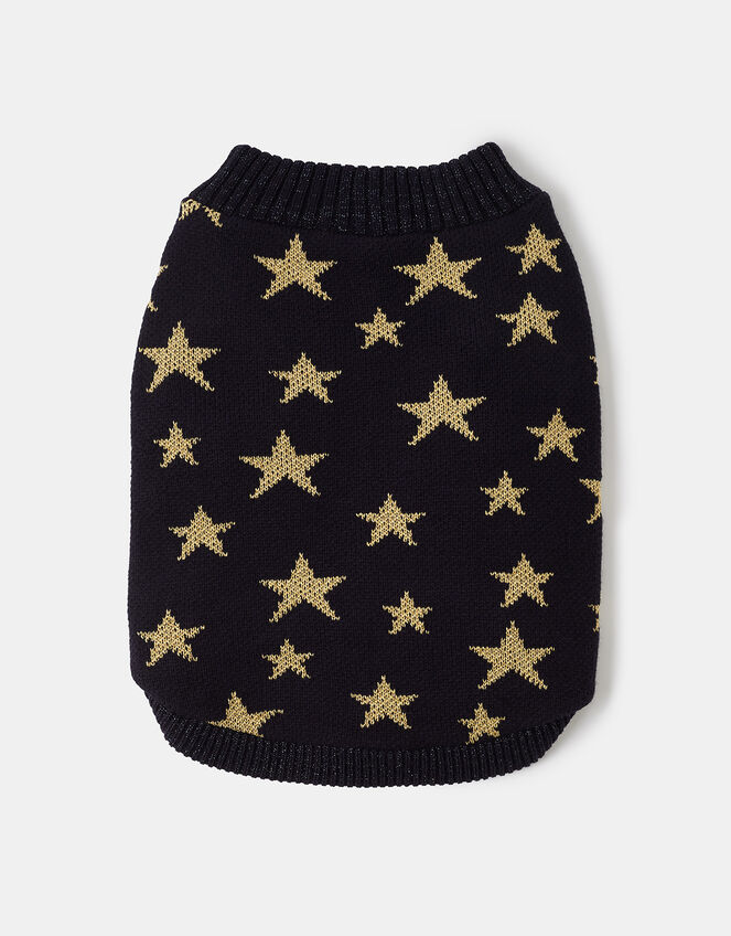 Starry Night Dog Jumper, Blue (NAVY), large