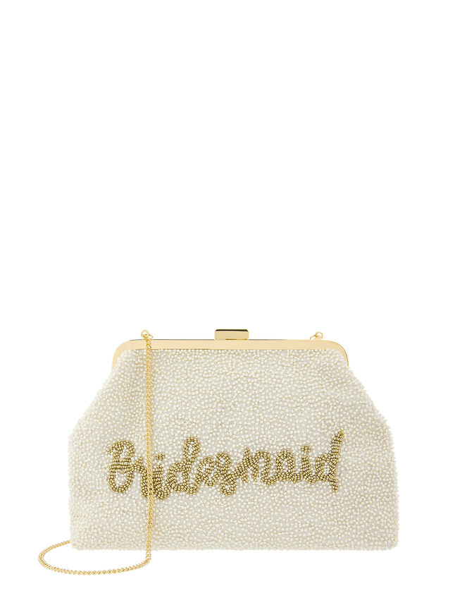 Beaded Bridesmaid Clutch Bag, , large