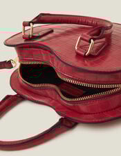 Faux Leather Heart Crossbody Bag, , large