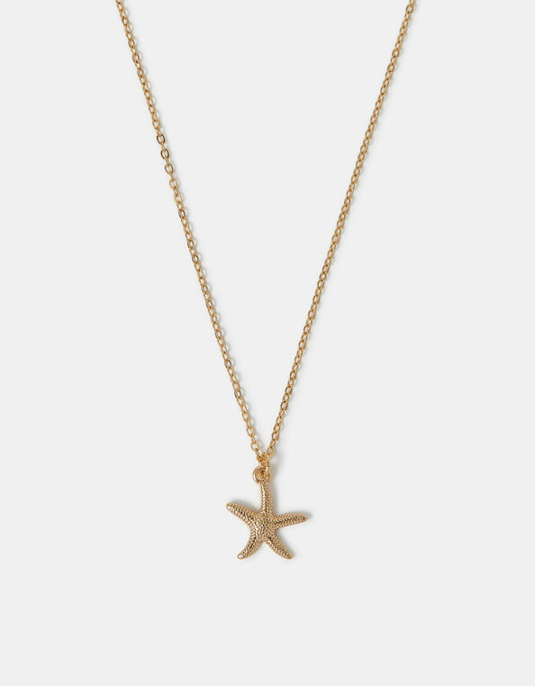 Starfish Pendant Necklace, , large