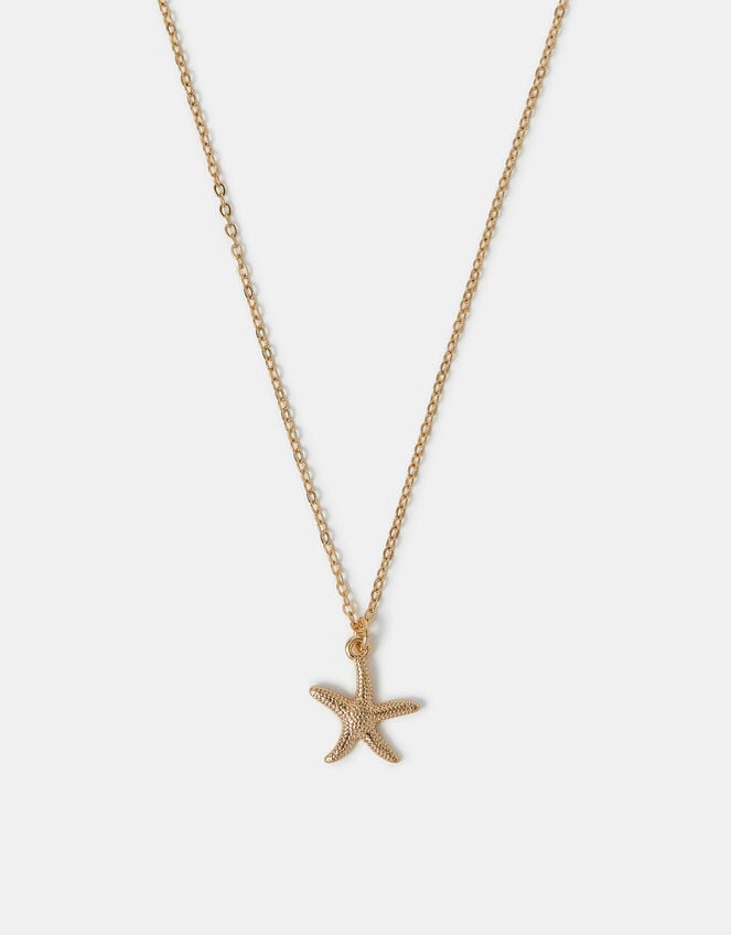 Starfish Pendant Necklace, , large