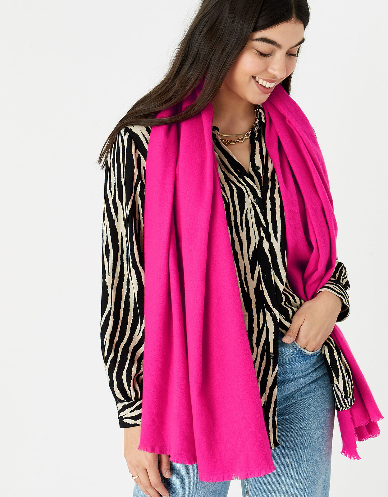 Fuschia scarf best sale
