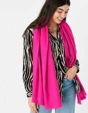 Wells Blanket Scarf Fuchsia, , large