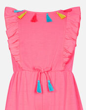 Girls Tassel Playsuit, Multi (BRIGHTS-MULTI), large