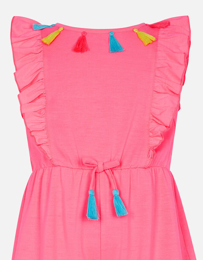 Girls Tassel Playsuit, Multi (BRIGHTS-MULTI), large