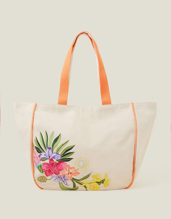 Embroidered Tote Bag, , large