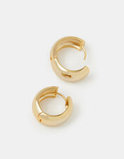 14ct Gold-Plated Chunky Hoop Earrings, , large