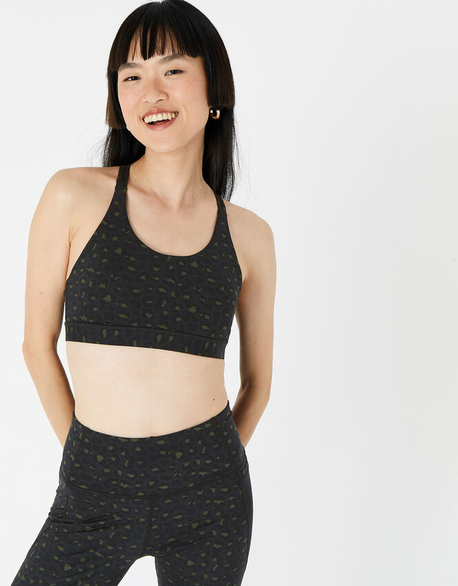 Tonal Leopard Sports Bra, Multi (DARKS-MULTI), large