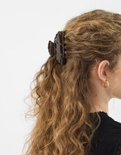 Check Scalloped Edge Claw Clip, , large