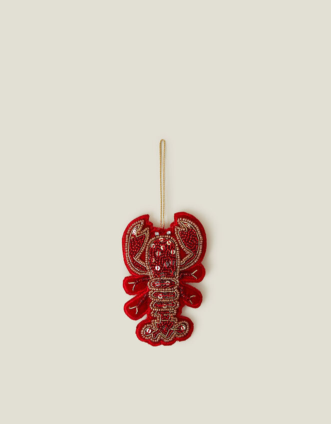 Embellished Lobster Christmas Tree Decoration, , large