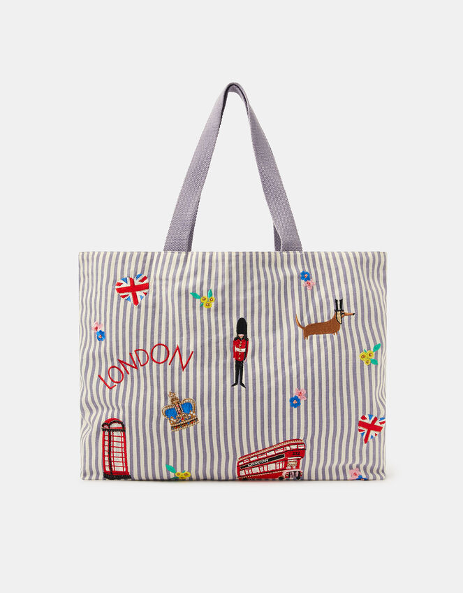 London Stripe Shopper Bag, , large