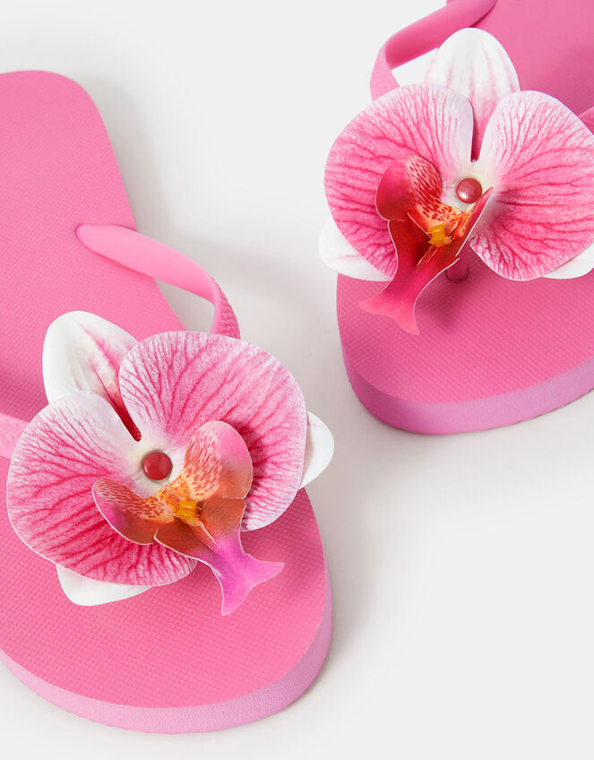 Orchid Flip Flops, Pink (PINK), large
